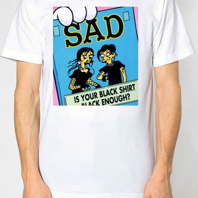 Sad magazine t-shirt.