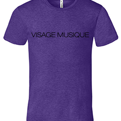 Visage musique t-shirt - purple
