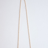 Simple Blue White Small Beaded Pendant Necklace NL0718 - Thumbnail 4