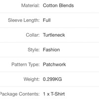 Stylish Turtle Neck w/Long Lantern Sleeve - Thumbnail 1