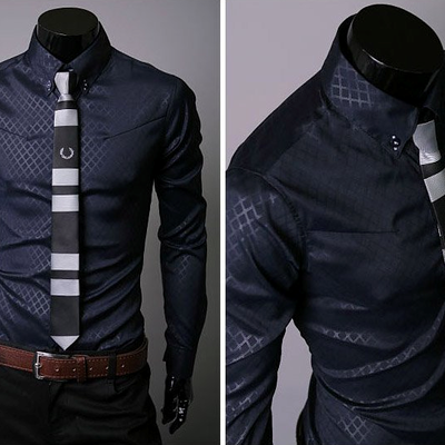 Stylish muscle fit dress shirt (more colors)