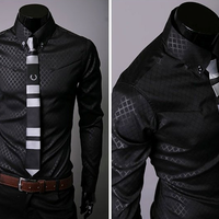 Stylish Muscle Fit Dress Shirt (More Colors) - Thumbnail 1