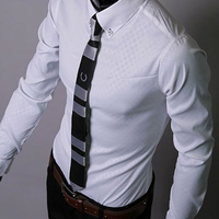 Stylish Muscle Fit Dress Shirt (More Colors) - Thumbnail 3