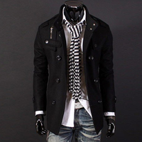 Double Button Coat (More Colors) - Thumbnail 1