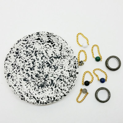 Speckled ring dish