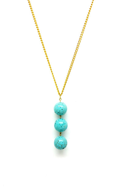 Blue Howlite Necklace : The Juno Necklace