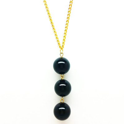 Onyx necklace : the juno necklace