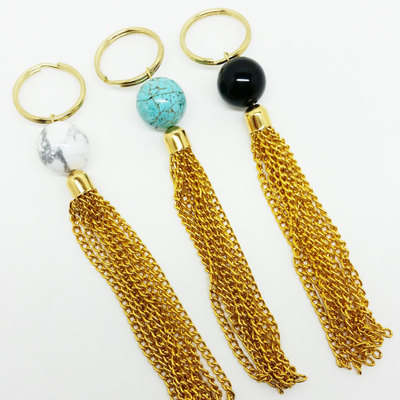 The aphrodite keychain : white howlite keychain