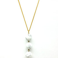 White Howlite Necklace : The Juno Necklace - Thumbnail 1