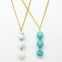 White Howlite Necklace : The Juno Necklace - Thumbnail 2