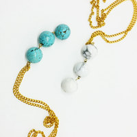 White Howlite Necklace : The Juno Necklace - Thumbnail 3