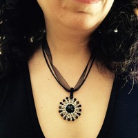 Black Crystal Pendant - Thumbnail 1