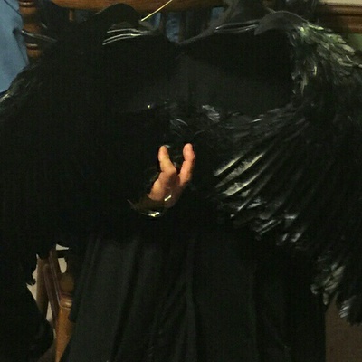 Maleficent black feather costume wings-festival-cosplay - Thumbnail 4