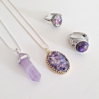 Amethyst Opal Pendant - Thumbnail 3