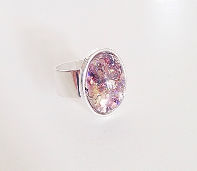 Amethyst Ring (Wide Band)