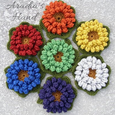 Seven chakra lotus flower stone home set