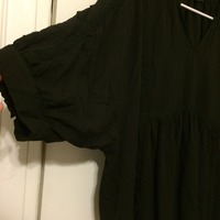 Billowy Black Painter's Shirt - Thumbnail 1