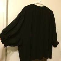 Billowy Black Painter's Shirt - Thumbnail 2