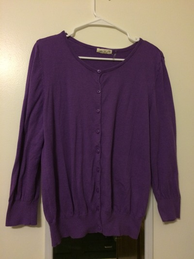 Purple Cardigan