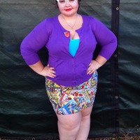 Purple Cardigan - Thumbnail 2