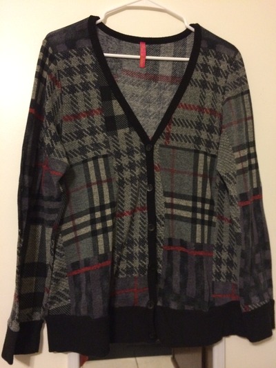 Plaid Cardigan