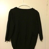 Black and White Faux Cardigan - Thumbnail 2