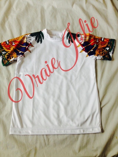 White Flag Sleeve KIDS SIZE