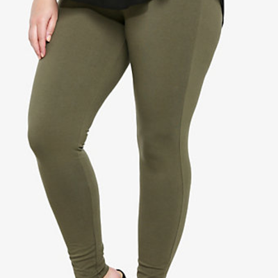 Olive green leggings