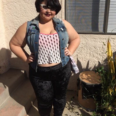 Black crushed velvet leggings