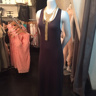 Maxi Dress with Twisted Back