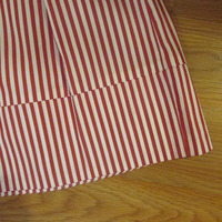 CATO Striped Pleated Flare Skirt - Thumbnail 1
