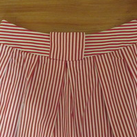 CATO Striped Pleated Flare Skirt - Thumbnail 3