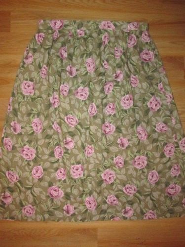 SAG HARBOR Plus Size Floral Print Skirt