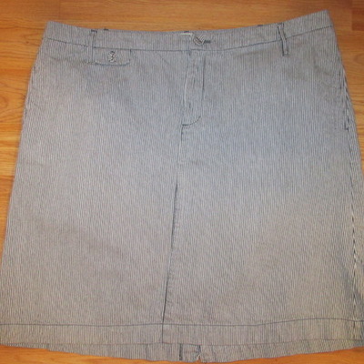 Merona striped mini skirt (plus size)