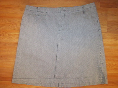 Merona Striped Mini Skirt (Plus Size)