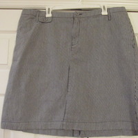 Merona Striped Mini Skirt (Plus Size) - Thumbnail 1