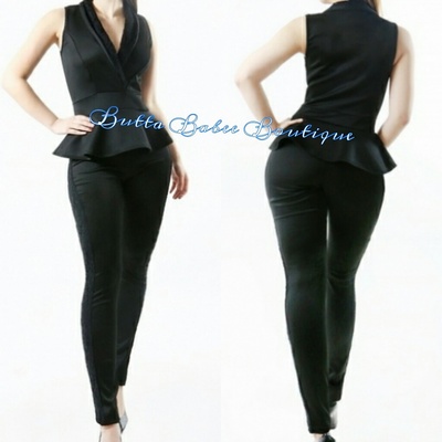 *porsha* peplum one piece 