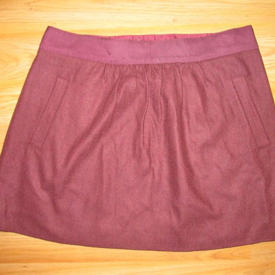 J. crew wool mini skirt