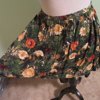 Jack floral print mini skirt
