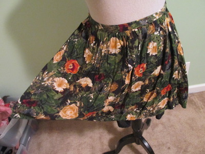 JACK Floral Print Mini Skirt