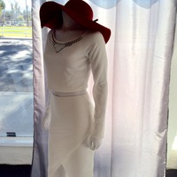 Cropped Top w/ Tulip Style Skirt - Thumbnail 1