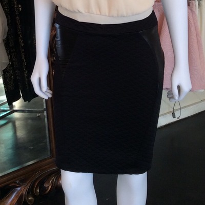 Quilted pencil skirt