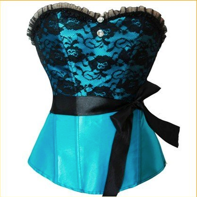 Sexy lace bustier corset - Thumbnail 4