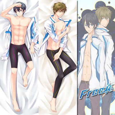 Brand new haruka and makoto - free! dakimakura hugging body pillow case anime male34