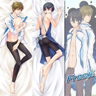 Brand new haruka and makoto - free! dakimakura hugging body pillow case anime male33