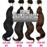 16", 18" & 20" - Indian Hair Grade AAAA* Body or Natural Wave or Straight - Colors #1, #1b, #2 & #4 Available! - Thumbnail 1