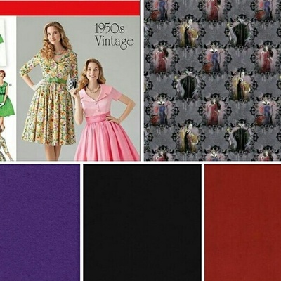 Custom vintage pinup  style dresses--disney villians