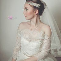 Bohemian Queen Beaded Halo Headband in Silver or Gold - Thumbnail 2