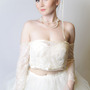 Gillian Lace Bridal Jacket with Ribbon Detail-2