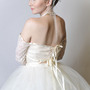 Gillian Lace Bridal Jacket with Ribbon Detail-3